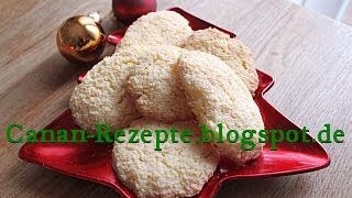 Kokosmakronen Rezept  Plätzchen  Kekse  Für Advent Weihnachten  Canans Rezepte [upl. by Yatnahs]