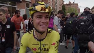 Sepp Kuss  Interview at the finish  Stage 5  Itzulia Basque Country 2024 [upl. by Carmita]