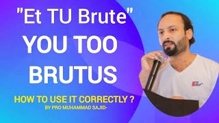 You Too Brutus Meaning and Use [upl. by Jat484]