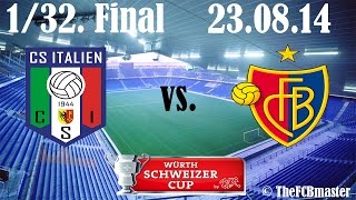 Italien GE vs FC Basel 04 Schweizer Cup 132 Final 230814 [upl. by Guise]