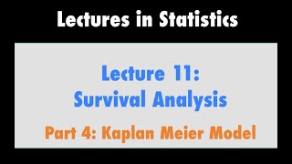 Survival Analysis Part 4  Kaplan Meier Model [upl. by Enenstein]