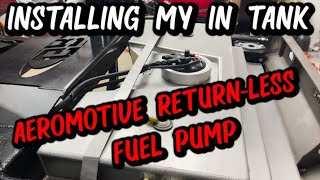 AEROMOTIVE In Tank Returnless Fuel Pump Install [upl. by Halimeda]