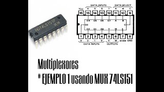 Multiplexores  Ejemplo 1 usando MUX 74LS151 [upl. by Francisca]