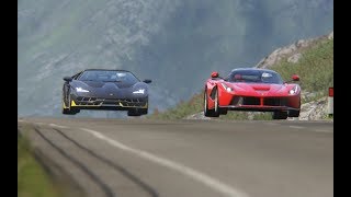 Lamborghini Centenario vs Ferrari LaFerrari at Highlands [upl. by Adgam559]