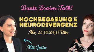 Hochbegabung Autismus und ADHS  Bunte Brains TALK [upl. by Lucio346]