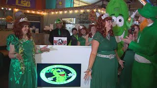 WFAA visits Mansfield Pickle Parade amp Palooza [upl. by Sumedocin]