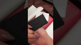 Unboxing a quotLuxuryquot Red Prada Wallet  Whats Inside prada pradawallet [upl. by Girand]