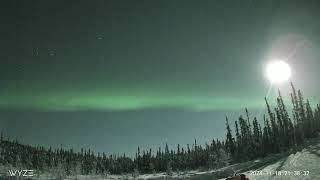 November 18 2024 aurora live cam timelapse [upl. by Rebme]