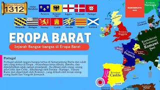 Peta Timeline Sejarah Eropa Barat dari Kekaisaran Romawi ke Uni Eropa 1  2021 Masehi [upl. by Conrade]