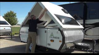 Setting up an Aliner Pop Up Camper Mount Comfort RV [upl. by Ynatterb172]