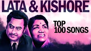 Top 100 Songs of Lata  Kishore  लाता  किशोर के 100 गाने  HD Songs  One stop Jukebox [upl. by Ahsinnor]