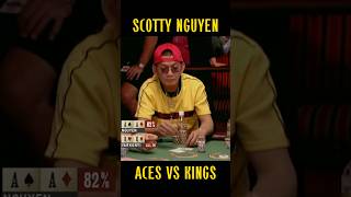 Scotty Nguyen with Aces action back to 2003 WSOP 😍🔥 poker wsop pokertournament pokerhighlights [upl. by Leodora]