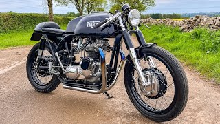 WIN THIS 1970 Custom Built Triton Cafe Racer 750cc  £1000 In Cash [upl. by Nilved478]