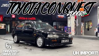 Zayd’s Toyota Conquest 2Door  Imported From the UK  DriversDrive EP1  September 2024 [upl. by Enileqcaj]