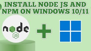 How to Install Nodejs and NPM on Windows 11  2023 Update  NodeJS Installation [upl. by Reinald]