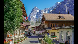 Mürren Schilthorn  Switzerland  4k HDR video [upl. by Innos]