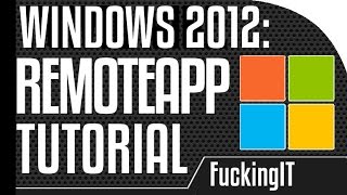 Windows 2012  Remote Application Service [upl. by Hgielram]