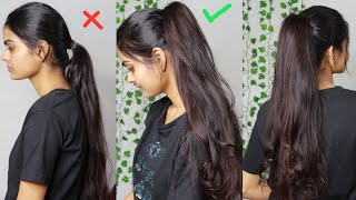 Ponytail  Voluminous Ponytail  Everyday Hairstyle  Super Easy Hair amp Beauty [upl. by Eelasor]