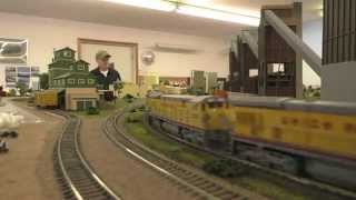 Rick Leckis HO Union Pacific Layout  101715 [upl. by Freddie]