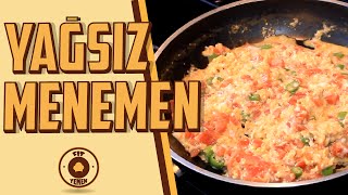 Yağsız Menemen Tarifi  Fit Sporcu Menemeni  FitYemek [upl. by Aizitel]