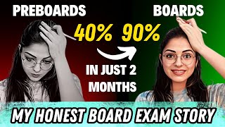 How I Scored 90 in Just 2 Months 😱 Class 12 BOARD EXAM 2024 MOTIVATION 🔥 My STORY [upl. by Llenel]