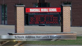 Hot lunch shortage parent outcry prompts adjustments at Janesville schools [upl. by Airdnaed]