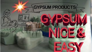 Gypsum Products in Dentistry [upl. by Otsirave742]