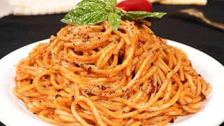 Classic Tomato Spaghetti  Spaghetti Pasta In Tomato Sauce  Easy Pasta Recipe [upl. by Iormina]