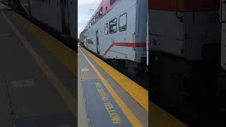 Caltrain Diesel Palo Alto Station September 17th 2024 [upl. by Ymereg]