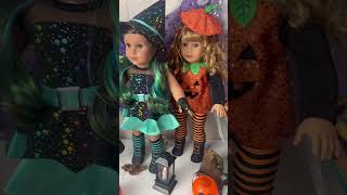 American Girl doll Halloween party [upl. by Llevol730]