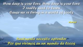 How Deep Is Your Love Letra y Traducido Bee Gees HD [upl. by Htebazile]