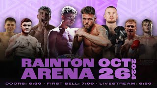 Live International boxing from County Durhams Rainton Arena 261024 [upl. by Ecirtnahs]