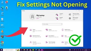 How To Fix Settings App Not Opening Windows 10  Settings App Not Working Easy Way [upl. by Jenda]