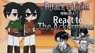 Aot React to The Ackermans ll short ll no ships ll185 subscriber video❤️llread desc [upl. by Iaras]