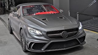 Mercedes S63 AMG Cabrio Mansory Black Edition  Driving amp Sound [upl. by Tugman]