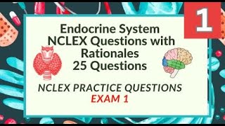 Endocrine Questions and Answers 25 Endocrine System Nursing Exam Questions Test 1 [upl. by Christianna]