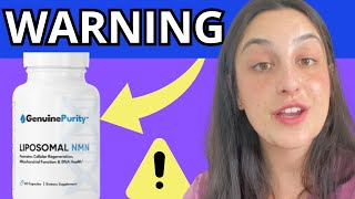 LIPOSOMAL NMN GENUINE PURITY ❌NEW ALERT ❌ Genuine Purity NMN Liposomal Reviews GENF20 Liposomal [upl. by Uliram]