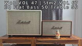 รีวิวเปรียบเทียบเสียง Marshall Woburn iii VS Stanmore ii Sound Compare [upl. by Yrrah611]