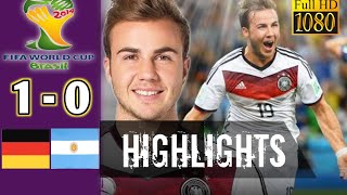 Germany vs Argentina 10  WORLD CUP 2014  Extended Highlights and Goals 2024 [upl. by Narmi]