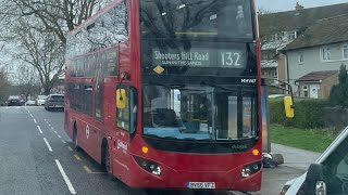 London Bus Vlog 481 Uncommon  Fast One  DIVERSION  Route 132 MHV67 BV66VFZ [upl. by Terb707]