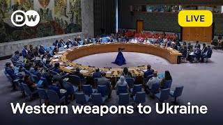 Live UN Security Council debates weapons deliveries to Ukraine  DW News [upl. by Stone]