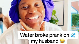 Water Broke Prank on my husband 😂 [upl. by Magdalen]