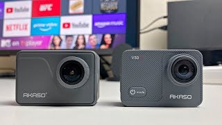 AKASO V50 X vs AKASO V50 PRO  Head to Head Camera Comparison [upl. by Kussell]