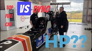 TOP FUEL CAR ON A DYNO HOW MUCH HP [upl. by Gahan452]