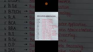 education fullform educationalvideo educationalvideos course dailytasks dailyeditorial [upl. by Potts]