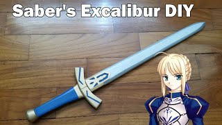 FateStay Night  Sabers Excalibur DIY 13 Scale [upl. by Deevan]