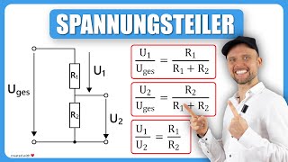 SpannungsteilerRegel einfache Erklärung Übungsaufgaben berechnen [upl. by Rosenblatt]