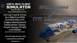 2024 0327 Capn Jack MSFS 2020 Flight Simulator LIVEquotSALMON PEOPLEquot 737VOLANTAVATSIM 630pm MTN [upl. by Formica]