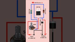 3V to 400V DC Adjustable Voltage Regulator Circuit youtubeshorts shorts short diy circuitmaker [upl. by Karlis473]