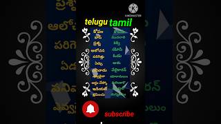 Learn Telugu to Tamil Words  Easy Translations with My Own Voice [upl. by Otrebireh887]